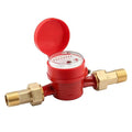 Watflow DN20 Water Meter 3/4" NPT, Gallon Water Flow Meter with Pulse Output, Hot Water Meter with Brass for Garden or Factory, Single-Jet Horizontal Install.(No Lead-Free)