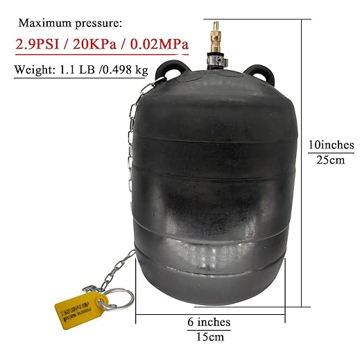 Inflatable Sewer Test Plug Balloon - 6 Inch Pipe Plug for Plumbing