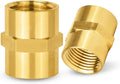 200-PCs HeSun Brass Pipe Fitting, 1/2" NPT Female x 1/2" NPT Female Hex Pipe Adapter