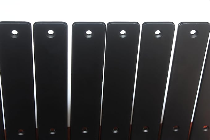 12 Pack - L 14" x H 8" x W1.5, 5mm Thick Black L Shelf Bracket, Iron Shelf Brackets, Metal Shelf Brackets, Floating Shelf, Shelf Supports with Screws