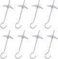 32Pcs M4×75 Heavy Duty Carbon Steel Ceiling Hooks Spring Toggle Wing Bolts Wall Fixing Ceiling Hooks Pothook Wall Fixing Anchors Ceiling for Hanging Plants