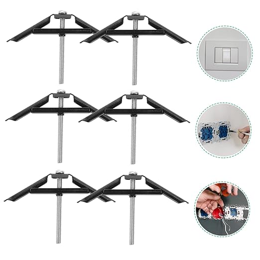 10pcs Electrical Box Repair Clips Cassette Repairer Kit for Wall Outlet Cover Switch Outlet Boxes Drywall Patch