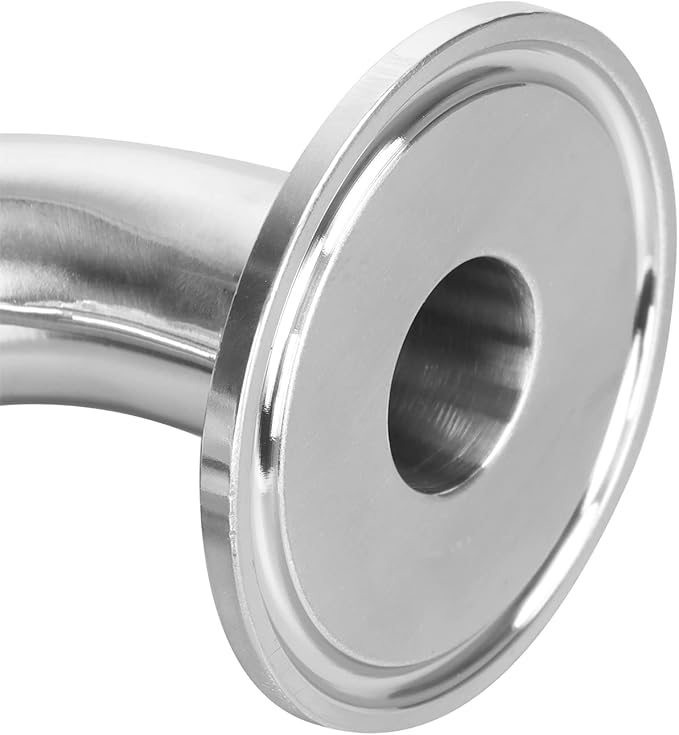 DERNORD 3/4" Tube OD Elbow 180 Degree Sanitary Pipe Fitting SS304 Tri Clamp 1.5 Inch
