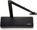 SOPHIA Commercial Door Closer Heavy Duty, Automatic Door Closer, ADA Compliant & UL Listed, Door Hydraulic Closer, Delayed Action, Adjustable Spring Size 1-6 for Heavy Traffic, Grade 1, Matte Black