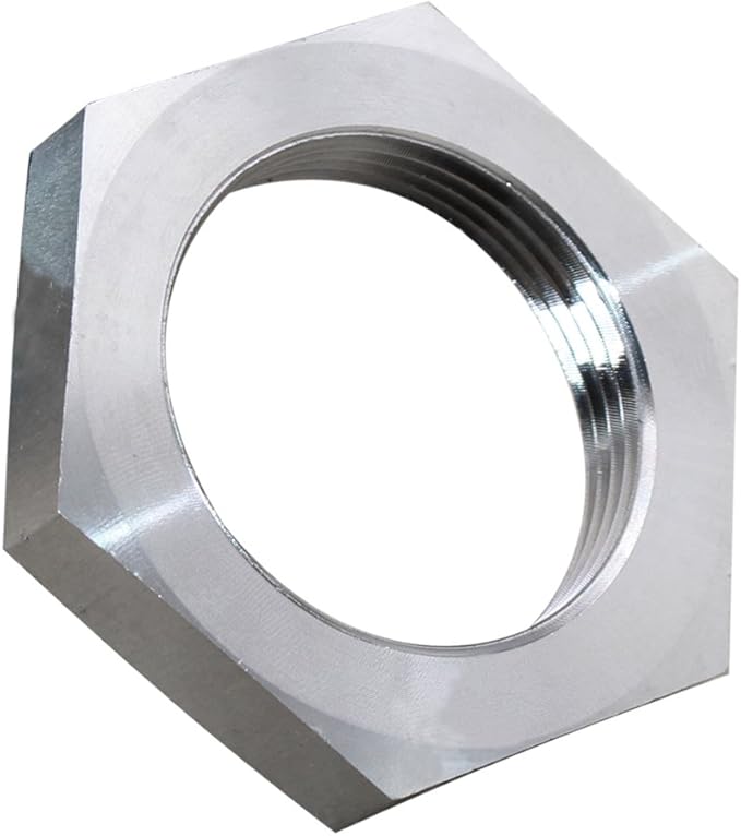 DERNORD Cast Pipe Fitting Stainless Steel 304 Hex Locknut 1-1/4" NPT Female