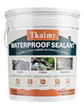 Waterproof Sealant 5 Gallon, Black Rubber Coating for Repairing Roofs Leaks, Warehouses, Foundations, Basements, Liquid Water Proof Sealant Coating