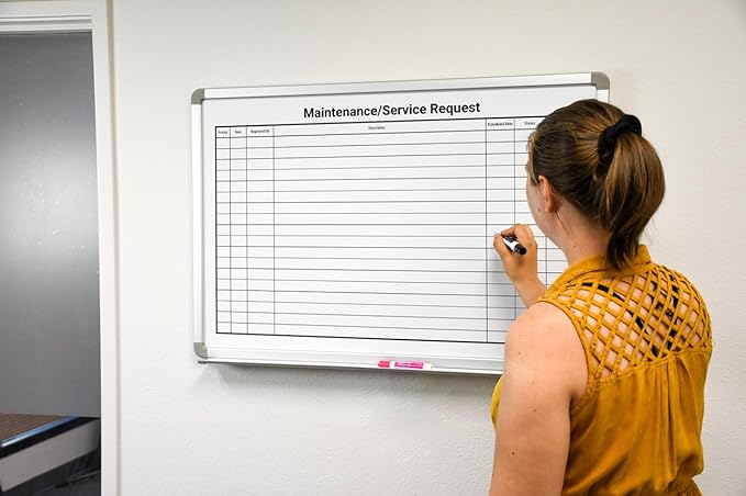 Maintenance/Service Request Whiteboard 48" x 36"