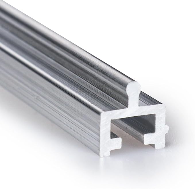 Aluminium Sliding Screen Door Track, Screen Door Track Repair,Sliding Door Track Replacement,Sliding Door Bottom Track, Terrace Screen Door Guide- Silvery Aluminium Alloy (100 Inch)