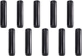 3/4" x 6" Black Painted Iron Pipe, Home TZH 10 Pack Threaded Black Paint Finish Metal Pipe Nipple for DIY Project/Furniture/Shelving Decoration(10, 6")