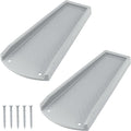Splash Blocks for Gutters Downspouts, 24" Downspout Extensions for Rain Water Drainage, Thickened Gutter Splash Guard with Fixing Piles(2 Pack, Gray)