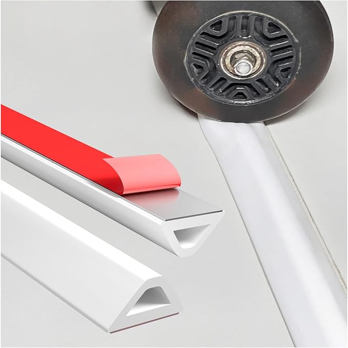 Shower Threshold Water Dam Barrier – 39in Self-Adhesive, Waterproof, Flexible Silicone, Customizable, Easy Install, Prevents Water Leakage & Slipping, Wheelchair Access