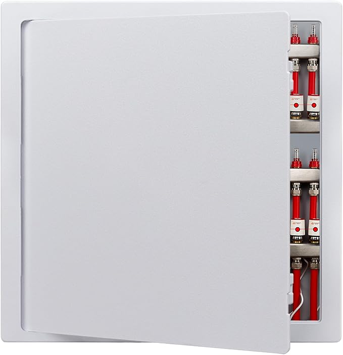 Donext Access Plumbing Panel for Drywall Ceiling, 18x18 in Plastic Access Door, Wall Hole Cover Plate for Plumbing & Electrical & Wiring, White