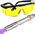 Air Conditioner Leak Detector Tool AC Leak Automotive Kit UV Light Oil Dye Detection with Protective Glasses for Dog/Cat Urine, Dry Stains, Bed Bug, Resin Curing(Pen)