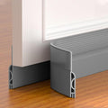 Door Draft Stopper,Adjustable Door Sweep for Bottom of Door,Silicone Weather Stripping Door Bottom Seal Blocker Air Noise,Under Door Gap Filler for Interior/Exterior Doors(Grey, 39inch)
