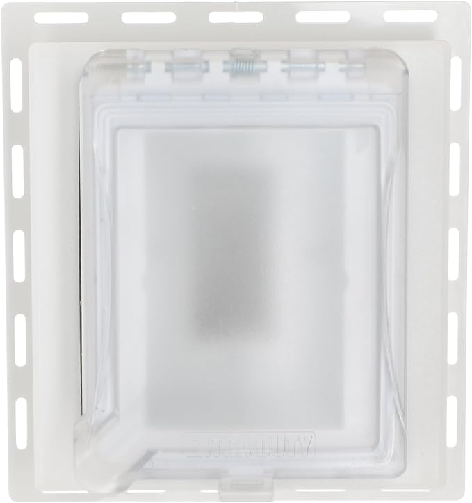 TayMac MR420CW 1-Gang Recessed Enclosure Extra Duty, 6-in-1 Nonmetallic Weatherproof in-Use Cover, Horizontal/Vertical, White | (Pack of 4)