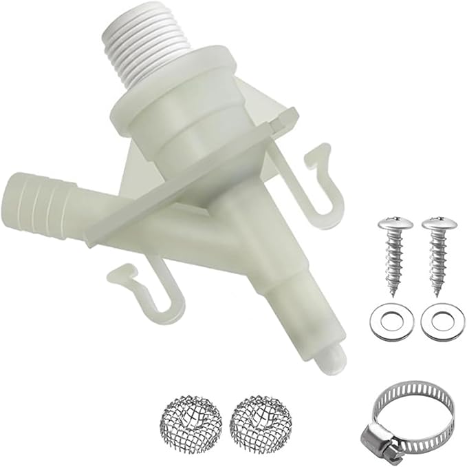 Upgraded RV Toilet Water Valve Replacement Kit for Dometic Toilets 300, 310, 320-385311641 RV Toilet Parts, Freeze-Resistance & Leakage-Resistant, for Camper Pedal-Flush Toilet
