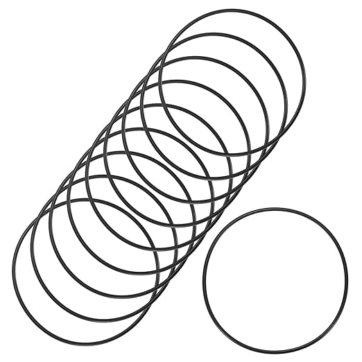 10-Pcak Nitrile Rubber O-Rings, 137mm ID, 145mm OD, 4mm Width, Metric Sealing Washer Gasket for Automotive Machine Plumbing/Faucet/Air or Gas Connections, Resists Oil and Heat