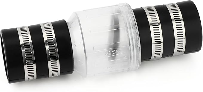 GASHER Silent Check Valve,Sump Pump Check Valve,1-1/2", Check Valves Spring Loaded Flapper for Backflow Prevention, Sump Pump Life Expectancy Increase