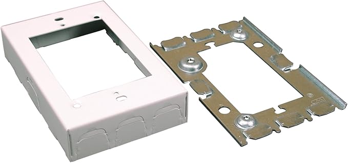 Single Gang Extension Box Color: White