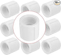 10Pack 1" Double Female Thread PVC Pipe Coupling Adapter Pipe Fitting Connector (F x F) SCH40 1Inch PVC Female Threaded Pipe Coupling for Sprinkler,Irrigation,Swimming Pools
