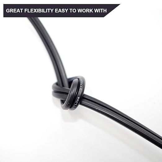 Zonegrace 12AWG 2-Conductor 12/2 Direct Burial Wire for Low Voltage Landscape Lighting, 265ft