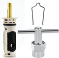 1222 Replacement Cartridge Compatible with Moen Single Handle Posi Temp Valve Tub Shower Faucet, Incloud 104421 Cartridge Puller remaoval Tool