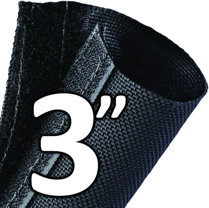 Electriduct 3 Inch HVAC Protective Sleeve Wrap Around Existing Foam Insulation UV Weather Resistant Outdoor Pipe Protection Cover for Heat Pump A/C Air Conditioning Copper Line Sets - 6 Feet