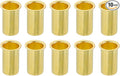 uxcell 10Pcs Fit for 8mm(5/16") Tube ID Brass Compression Fitting, Insert Tube Support Compression Sleeve Fitting, Sleeve Ferrules for Water Oil Air Pipe