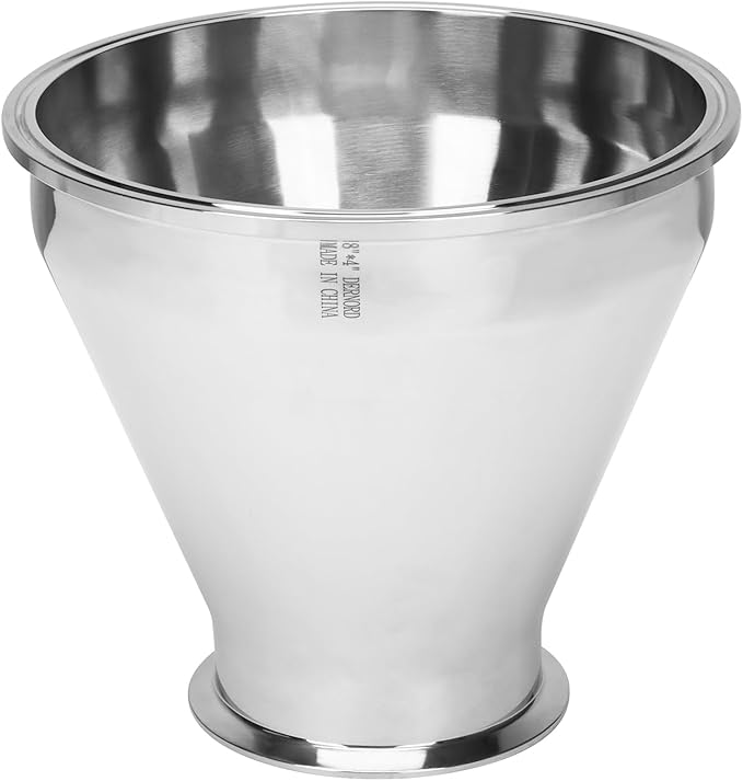 DERNORD Sanitary Fitting Reducer Fitting SUS304 Tri Clamp Ferrule Style 8" Tube OD to 4" Tube OD