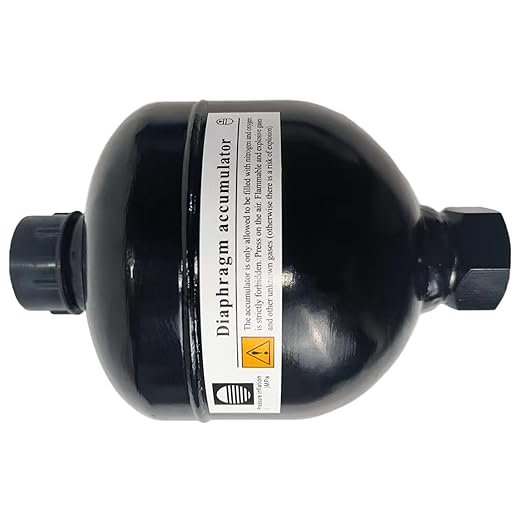 Autovo 3/4-16, 30cu.in (0.5L) UNF Diaphragm Accumulator 4786psi Max Working Pressure