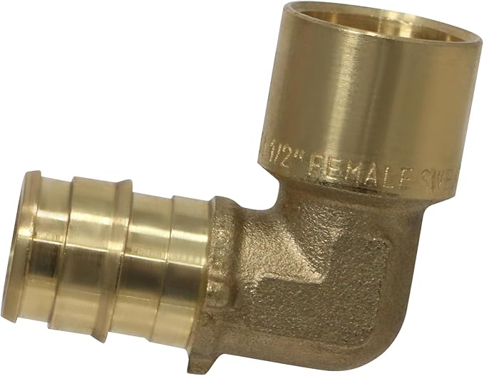 10 Pcs XFITTING Pex A 1/2 Inch x 1/2 Inch Male Elbow Sweat, 30-1-3=10XX