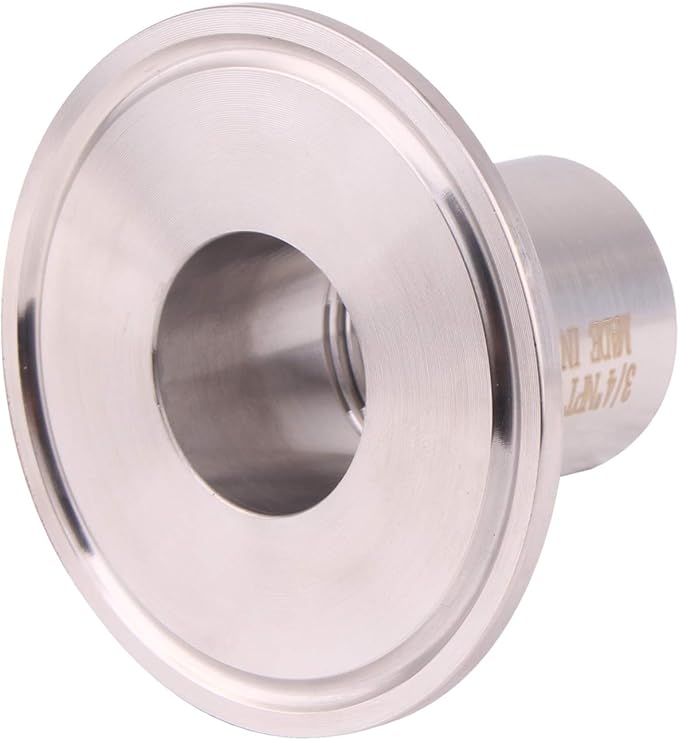 DERNORD Sanitary Female Threaded Pipe Fitting to 2 Inch TRI CLAMP OD 64mm Ferrule (Pipe Size: 3/4" NPT （2 Inch Tri clamp）)