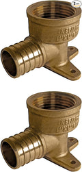 XFITTING 1 Inch Pex x 1 Inch Female NPT Drop Ear Elbow, 2 Pieces