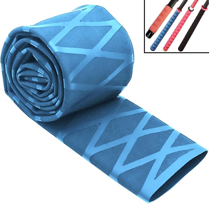 35MM X-Tube Heat Shrink Sleeve Tubing for Rod Handle Cork Non Slip Waterproof Insulation 1 Meter Blue (Blue, 35mm)