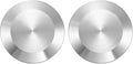 PATIKIL Tri Sanitary Clamp End Cap, 2Pcs 304 Stainless Steel Solid Sanitary Fitting Cap Plug Fits for 3/4"(19mm) Tube OD Ferrule Flange 34mm OD Fitting Clamp, Silver