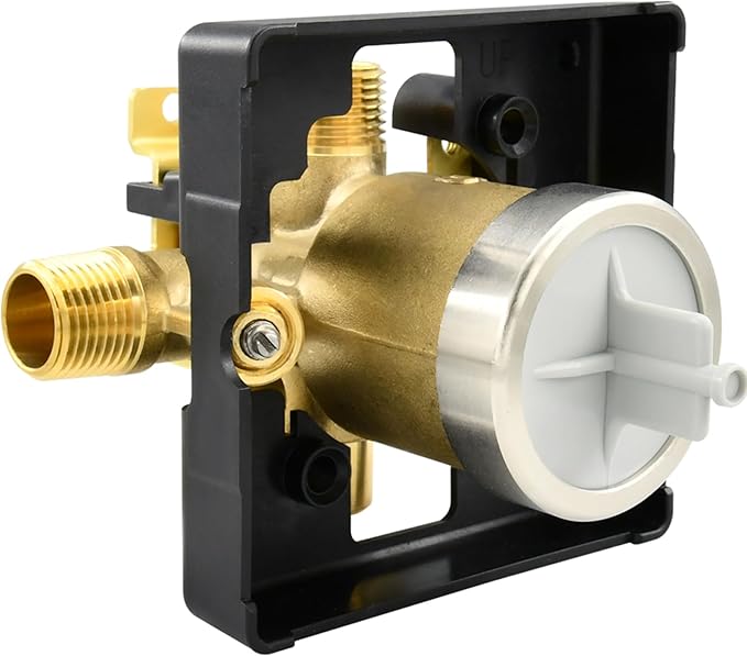 R10000-UNWSHF Shower Valve Body for Delta MultiChoice Universal Tub and Shower Trim Kits, Fits 13, 14, 17, and 17T Series Single-Function or Dual-Function Trim, Rough-In Valve with Screwdriver Stops