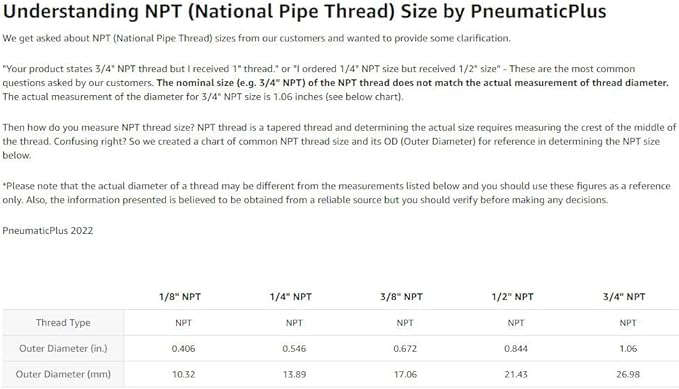 PneumaticPlus PC-1/4-N2 Push to Connect Tube Fitting, Male Straight - 1/4" Tube OD x 1/4" NPT Thread (Pack of 10)