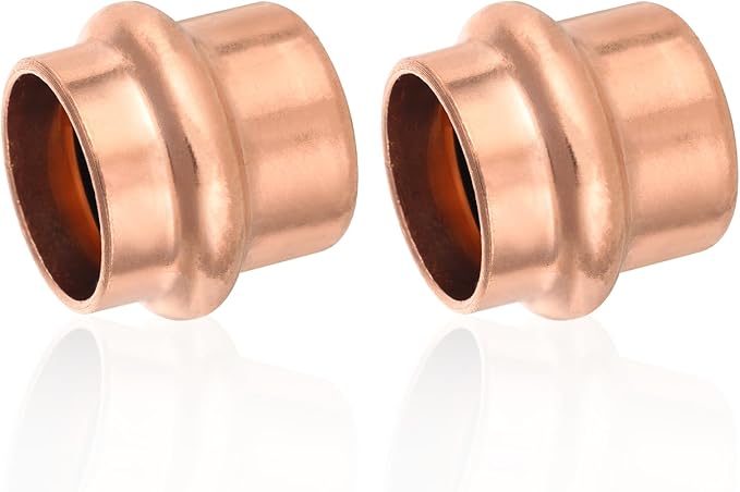30-Pack HeSun Copper Press End Cap(Plug), 3/4" Pressure Fittings, Press Fit for Copper Tube Connection(PRESS011-30)