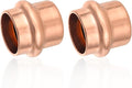 30-Pack HeSun Copper Press End Cap(Plug), 3/4" Pressure Fittings, Press Fit for Copper Tube Connection(PRESS011-30)