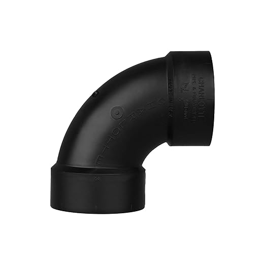 CHARLOTTE PIPE 3 DWV 1/4 BEND HUB X HUB DWV (DRAIN, WASTE AND VENT) (25 Unit Box)