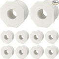 10Pcs 1 1/2" x 1/2" PVC Reducer Bushing Fitting, SCH40 (Socket x Socket) Furniture Grade PVC Pipe Fitting, Reducer Bush Adapter for Home Sewer Plumbing, Industrial, Pipe Connection