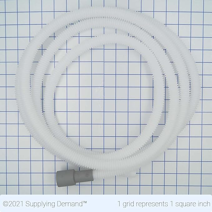 Supplying Demand 3385556 W10883343 12 Foot Dishwasher Drain Hose Extension