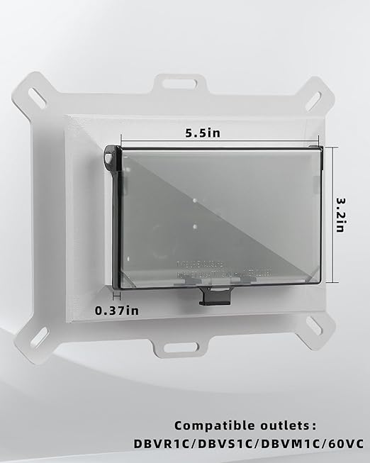 Electrical Box Replacement Cover, DBHW-1 Extra Duty Replacement for All-Weather Use, Type 3r Enclosure Cover for Wet Locations Can be adapted to DBHS1W/DBHR1W/DBHM1W/DBHR141W Improve Electricity (1)