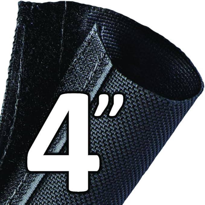 Electriduct 4 Inch HVAC Protective Sleeve Wrap Around Existing Foam Insulation UV Weather Resistant Outdoor Pipe Protection Cover for Heat Pump A/C Air Conditioning Copper Line Sets - 150 Feet