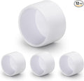 SCH40 PVC Cap 1-1/4 Inch - Fit Standard 1-1/4" SCH40 PVC Pipes (OD Approx. 1.66"), Zernmiarder Furniture Grade Pipe Caps, White Pipe Cover Fittings for Plumbing, DIY, Garden & Furniture - 12 Pcs