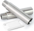 TAISHER 2PCS Stainless Steel Pipe Fittings, 1/2" NPT Male x 1/2" NPT Female Threaded, 4" Length Nipple Cast Pipe