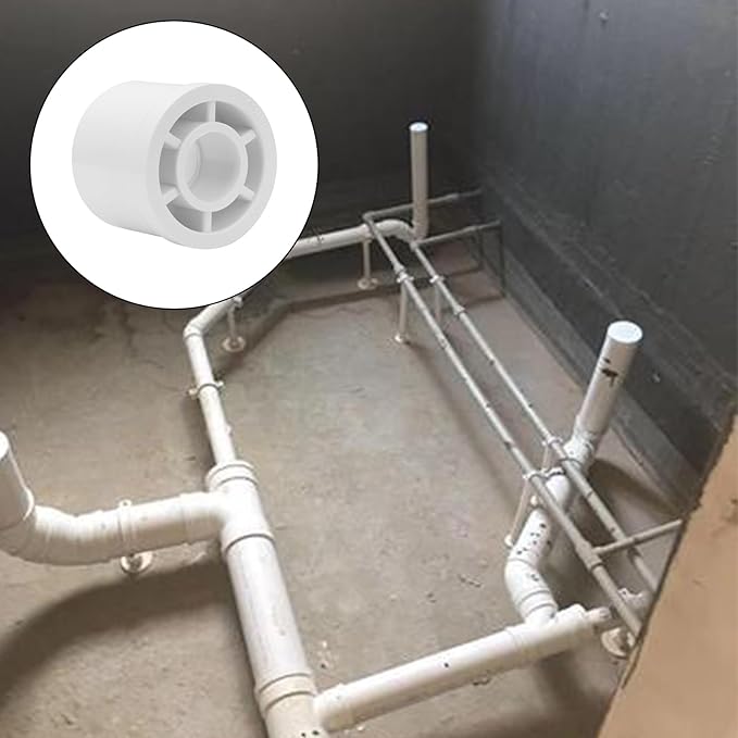 10Pack 1-1/2"x 1/2" PVC DWV Reducing Bush Adapter Pipe Fitting SCH40 PVC Reducer Bushing (Socket x Socket) PVC Pipe Reducing Bushing Fitting for Home Sewer Plumbing