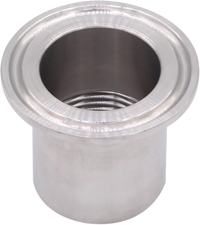 DERNORD Sanitary Female Threaded Pipe Fitting to 1.5 Inch TRI CLAMP (OD 50.5mm Ferrule) (Pipe Size: 1" NPT)