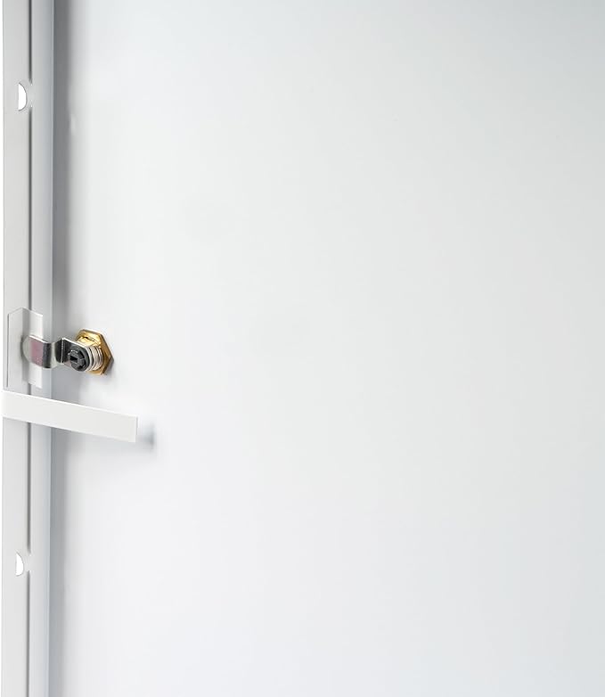 20" x 24" Lockable White Metal Access Panel. Service Shaft Door Panel with Key. Plumbing, Electricity, Heating, Alarm Wall Access Panel for Drywall. Bathroom Services Access Hole Cover.