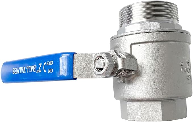 2" Male to Female Thread Full Port Ball Valves NPT 304 Stainless Steel for Water Oil Gas WOG1000